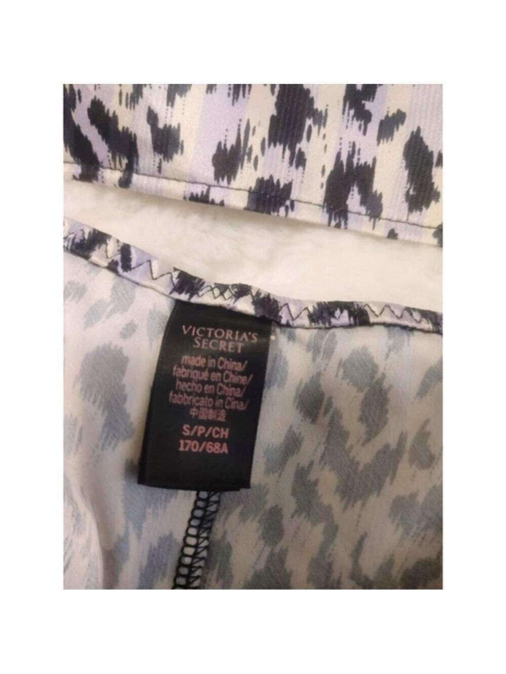 Women's Victoria's Secret Cami/Short Set Size S Light Purple, White & Black - Picture 4 of 12